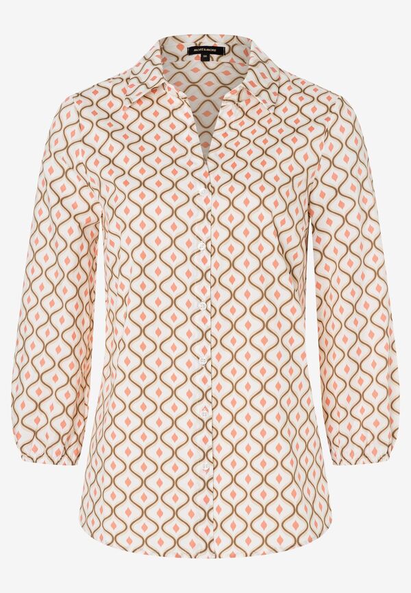 Hemdbluse, graphischer Print, Frühjahrs-Kollektion