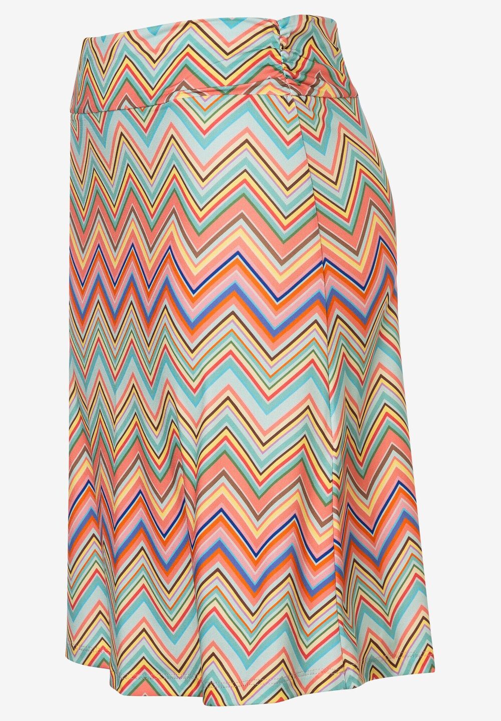 Jerseyrock, Zick-Zack-Print, Frühjahrs-Kollektion, apricot 