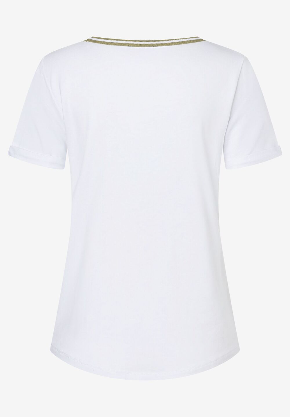 T-Shirt mit Schriftzug, weiß, Sommer-Kollektion, weissDetailansicht 2
