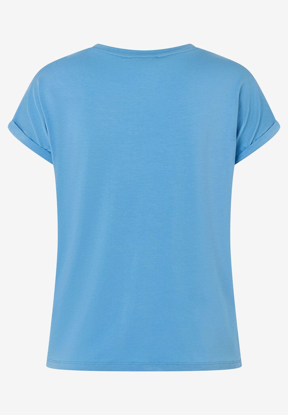 Wording Shirt, happy blue, Sommer-Kollektion, blau Rückansicht