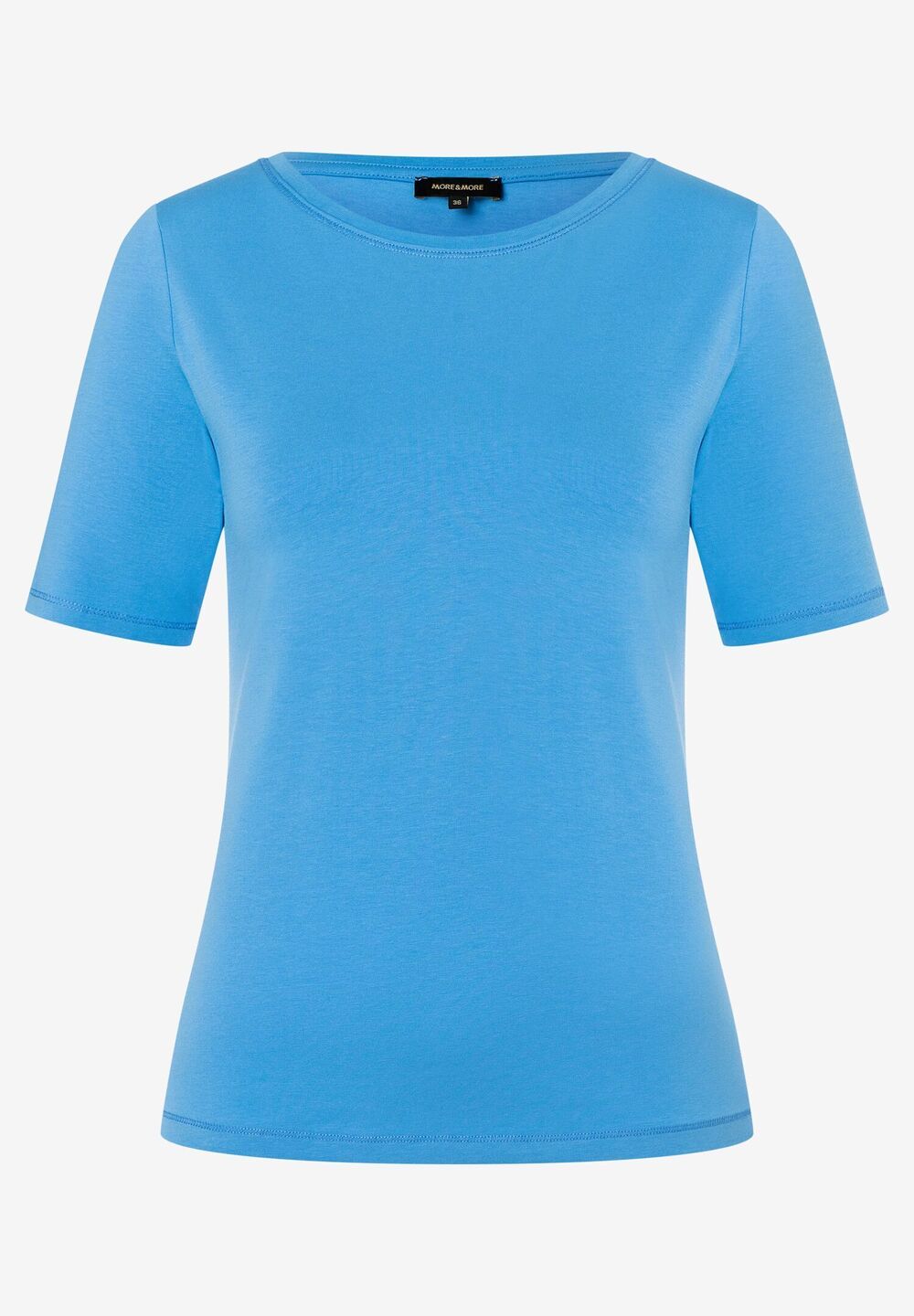 T-Shirt, U-Boot Ausschnitt, happy blue, Sommer-Kollektion, blau Rückansicht