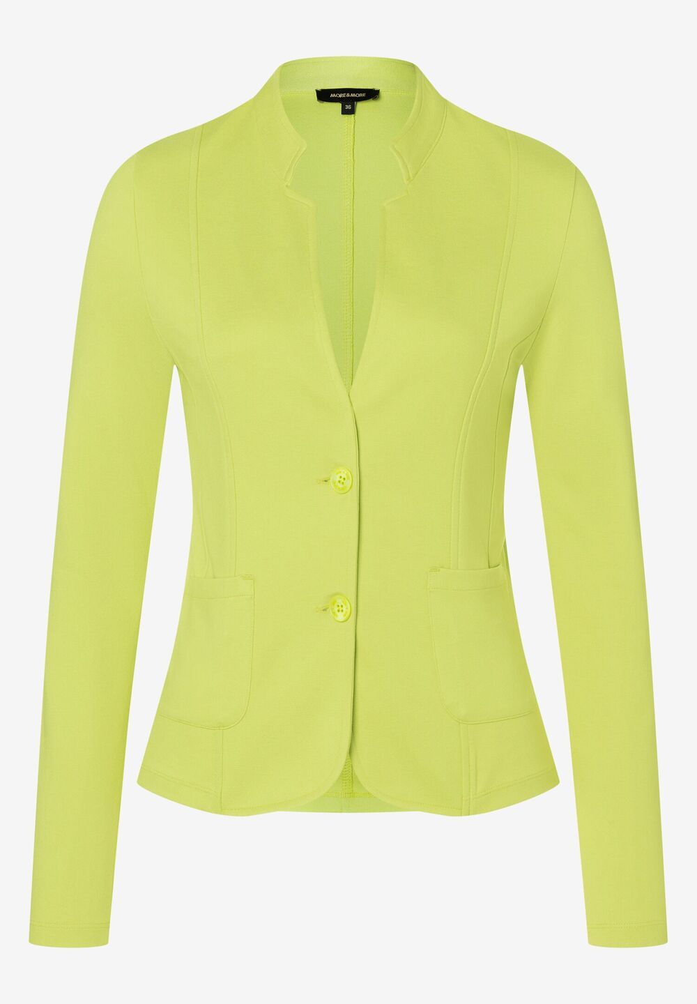 Jerseyjacke, lime green, Sommer-Kollektion, gelb Frontansicht