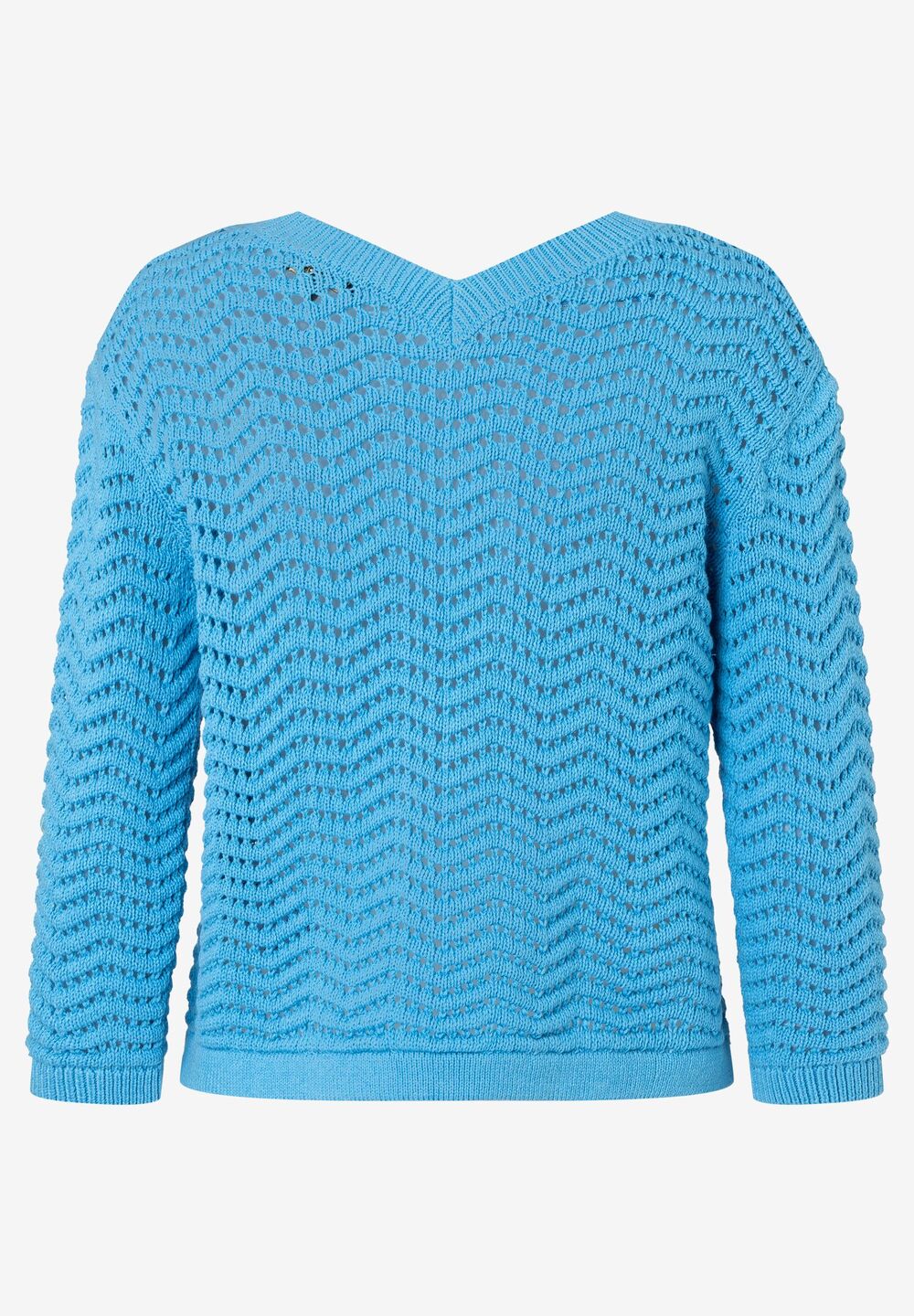 Ajour-Pullover, happy blue, Sommer-Kollektion, blauDetailansicht 2