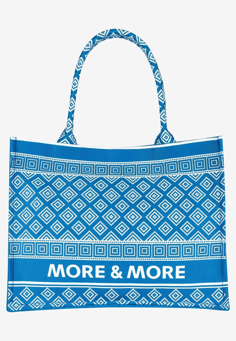 More & More Shopper, happy blue, Sommer-Kollektion, blauFrontansicht