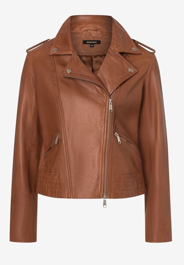 4027819814921 - Biker-Lederjacke hazel brown Herbst-Kollektion