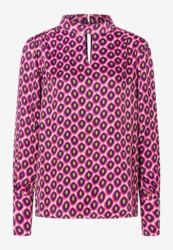 4027819867354 - Printbluse ecru pink lila gelb Winter-Kollektion