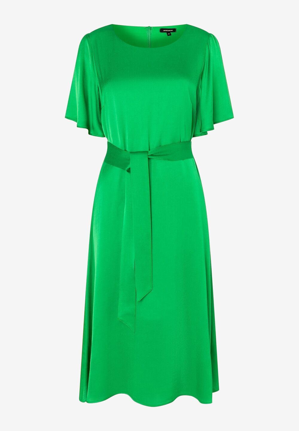 Satinkleid, fresh green, Frühjahrs-Kollektion, gruen Rückansicht