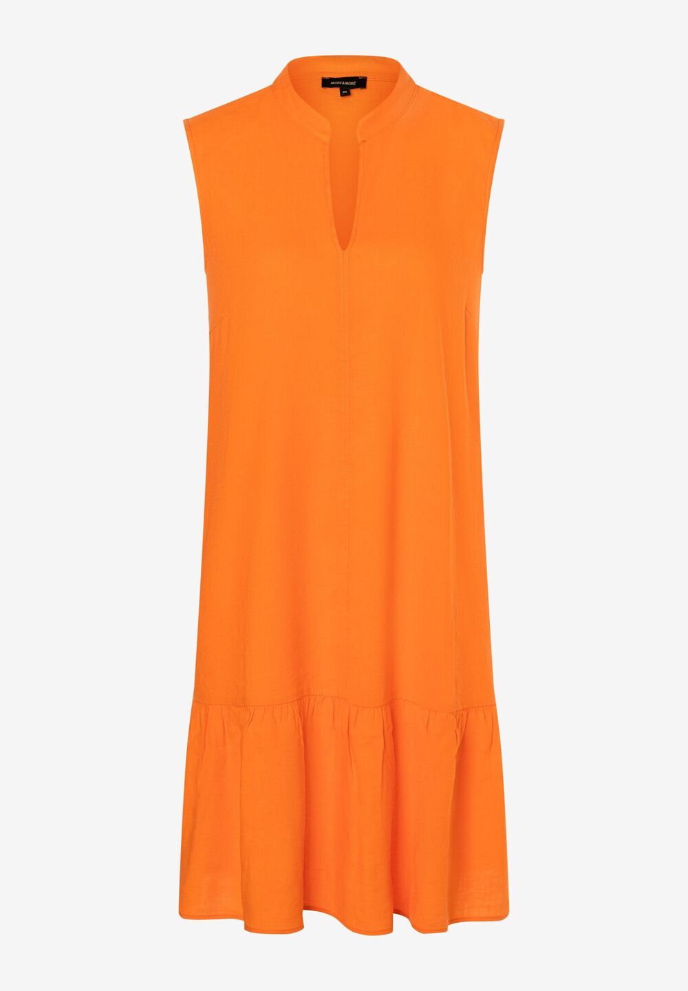 Leinen/Viskose Kleid, fresh orange, Sommer-Kollektion, orange Detailansicht 2