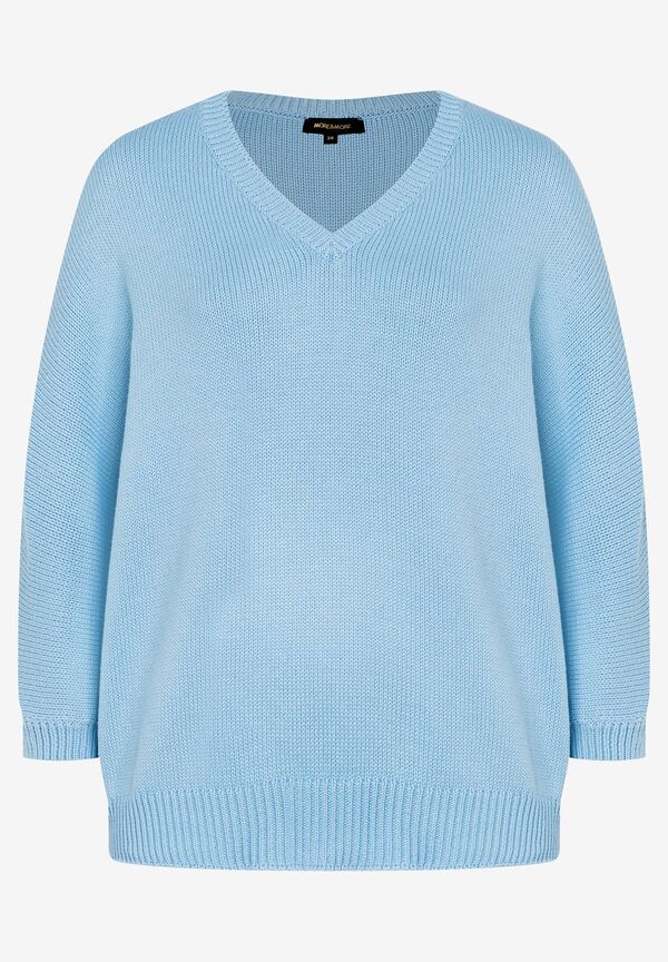 Pullover mit V-Ausschnitt, light skyblue, Frühjahrs-Kollektion