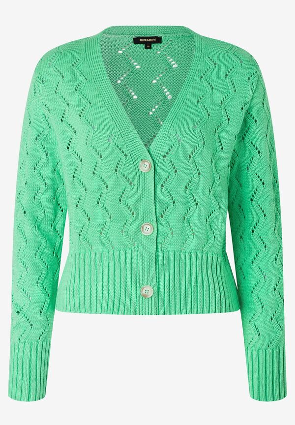 4027819918582 - Ajour Cardigan march green Frühjahrs-Kollektion