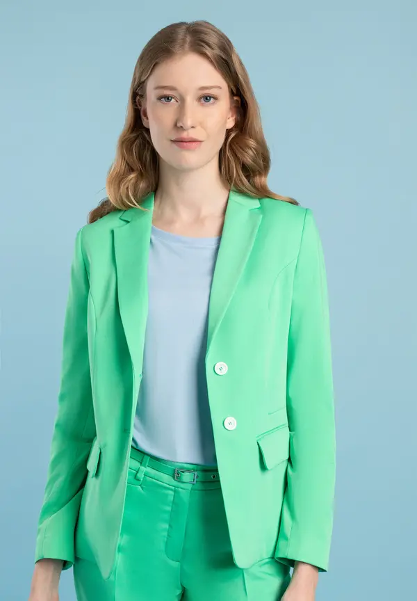 More & More Blazer, march green, Frühjahrs-Kollektion