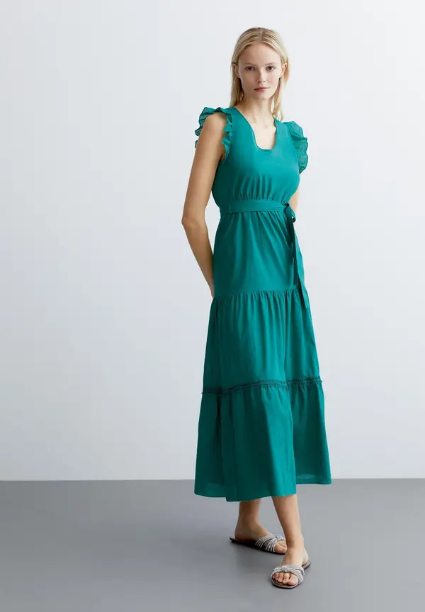 More & More Kleid, summergarden green, Sommer-Kollektion