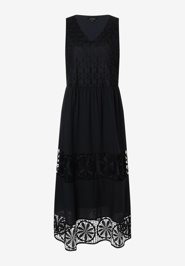 4027819928109 - Maxikleid mit Spitzendetails schwarz Sommer-Kollektion 4027819928109 - Maxikleid mit Spitzendetails schwarz Sommer-Kollektion