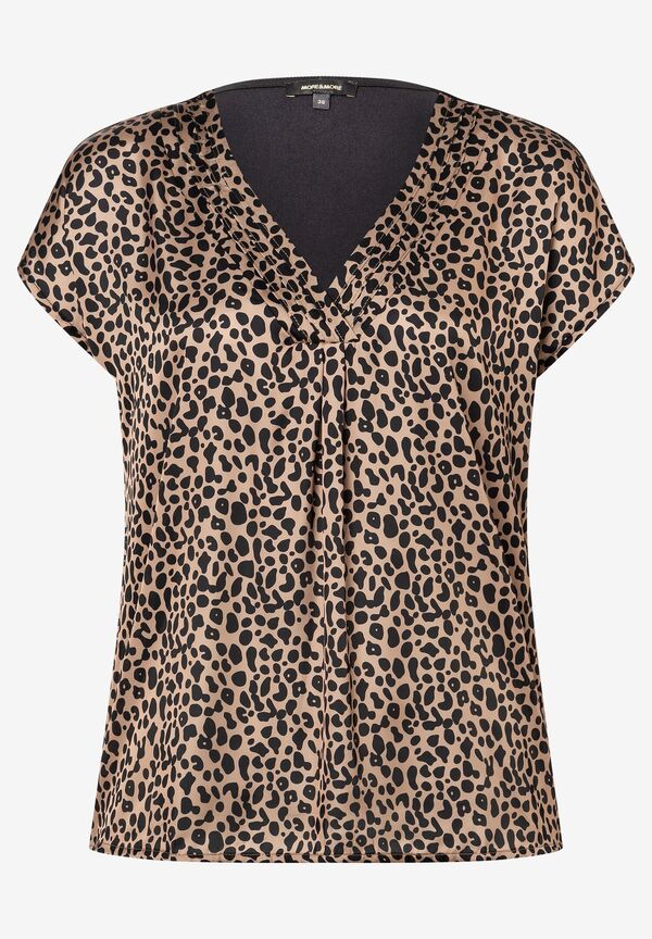 Blusenshirt, Leo-Print