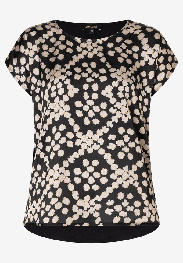 Blusenshirt, Dot Pattern Print