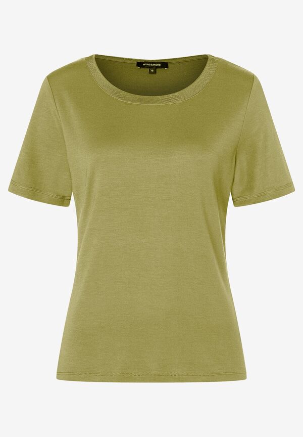 4027819955969 - T-Shirt mit Zierkante soft moss green