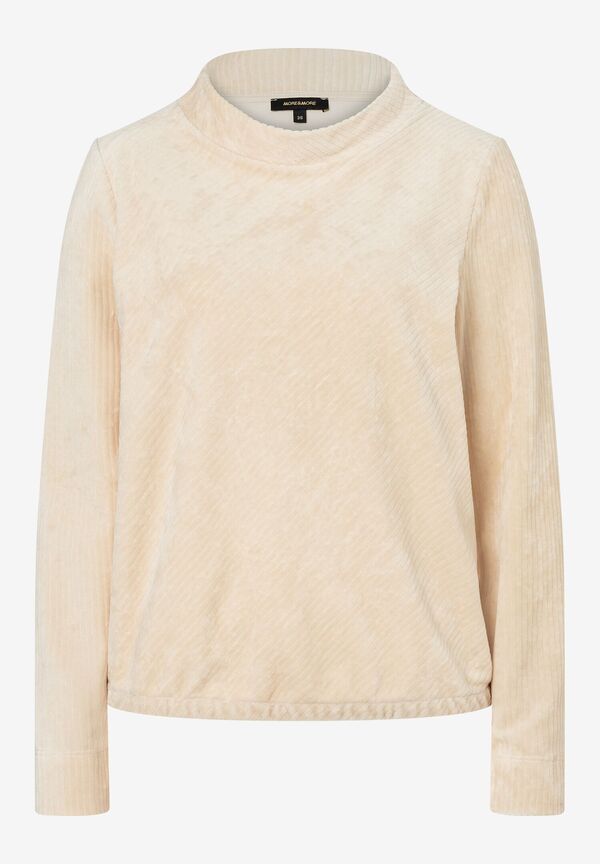 Cord Sweatshirt, powder creme, Herbst-Kollektion