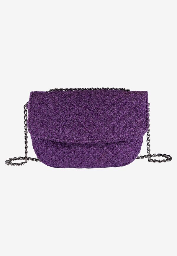 kleine Bouclétasche, pure purple, Herbst-Kollektion