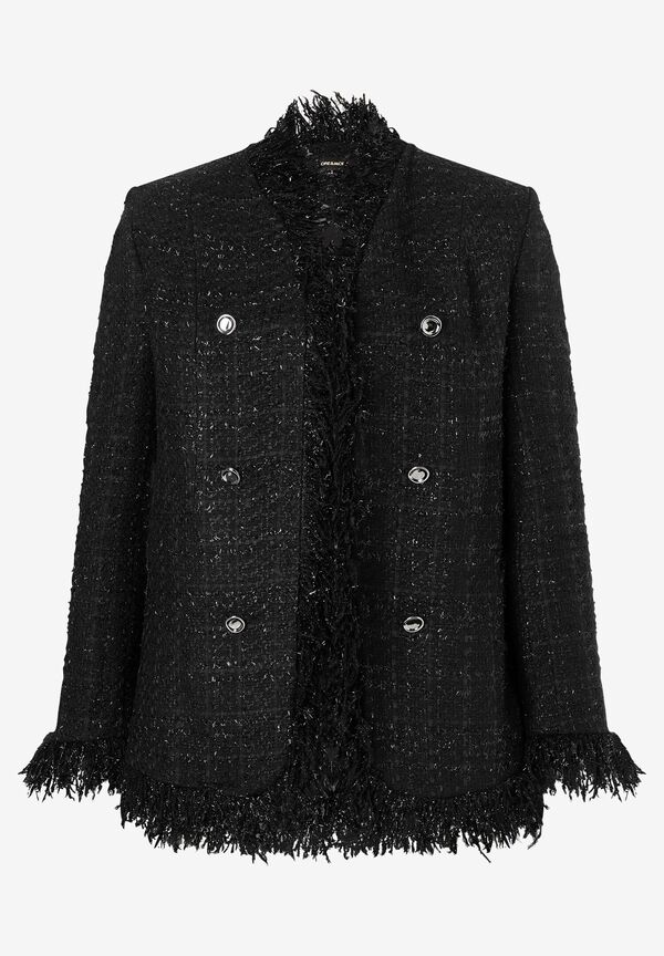 Bouclé-Blazer, schwarz, Party-Kollektion günstig online kaufen