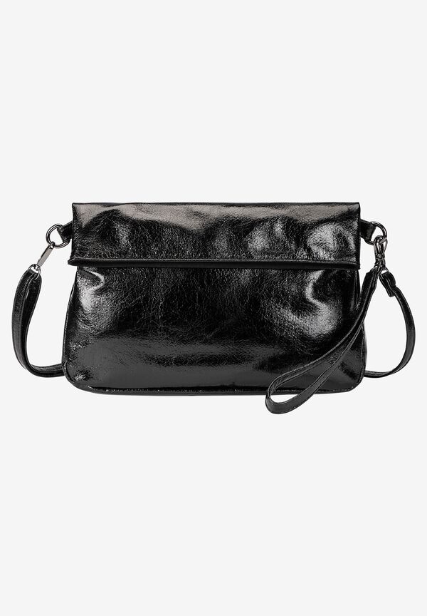 Metallic Tasche, schwarz, Party-Kollektion