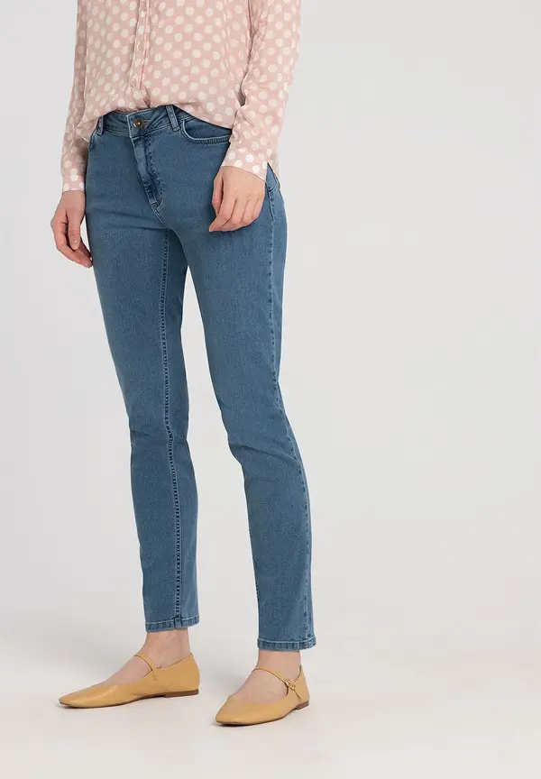 More & More Skinny Jeans, blue denim, Frühjahrs-Kollektion