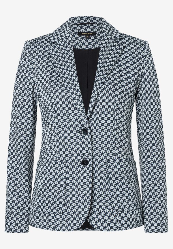 Jerseyblazer, Mini-Jacquard