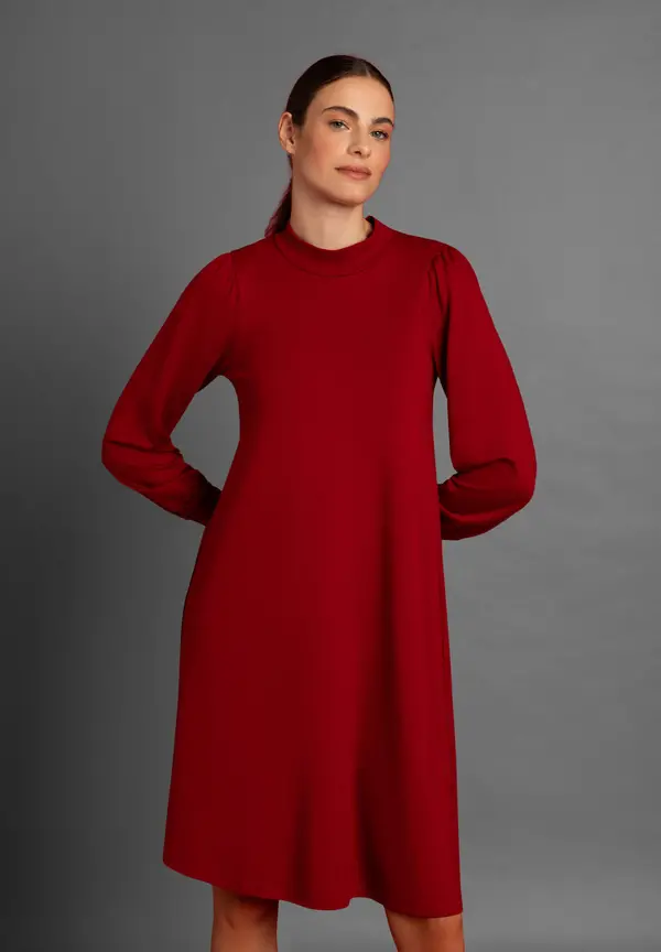 More & More Jerseykleid, rot, Herbst-Kollektion