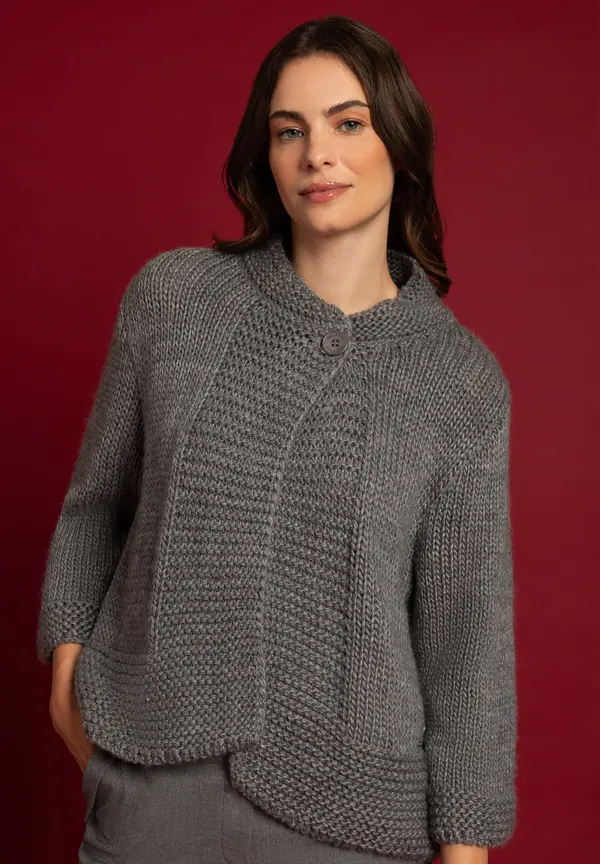 More & More Cardigan, grau, Herbst-Kollektion