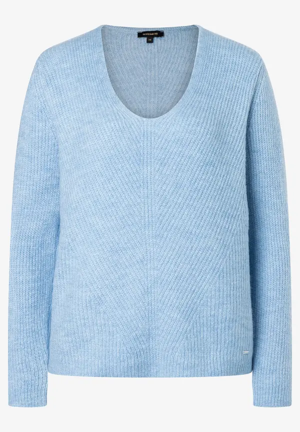 More & More V-Neck Pullover, hellblau, Herbst-Kollektion