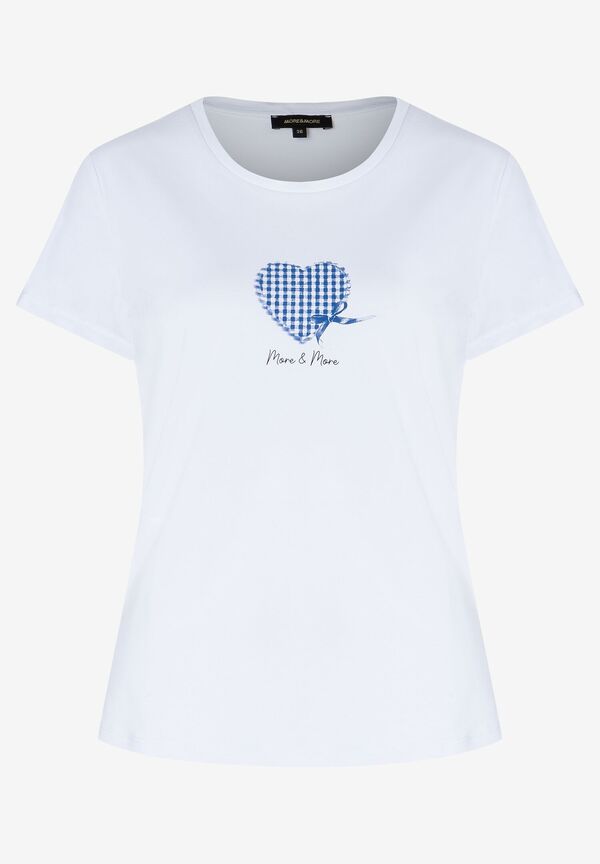 T-Shirt mit Herz, blau, Volksfest