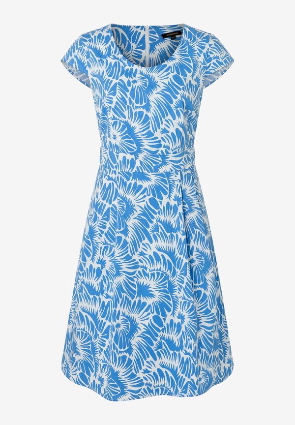 Printkleid, blau/weiß, Frühjahrs-Kollektion