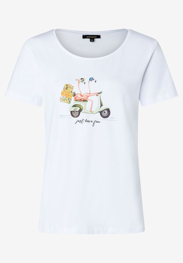 4031664061607 - T-Shirt mit Flamingo weiß Sommer-Kollektion 4031664061607 - T-Shirt mit Flamingo weiß Sommer-Kollektion