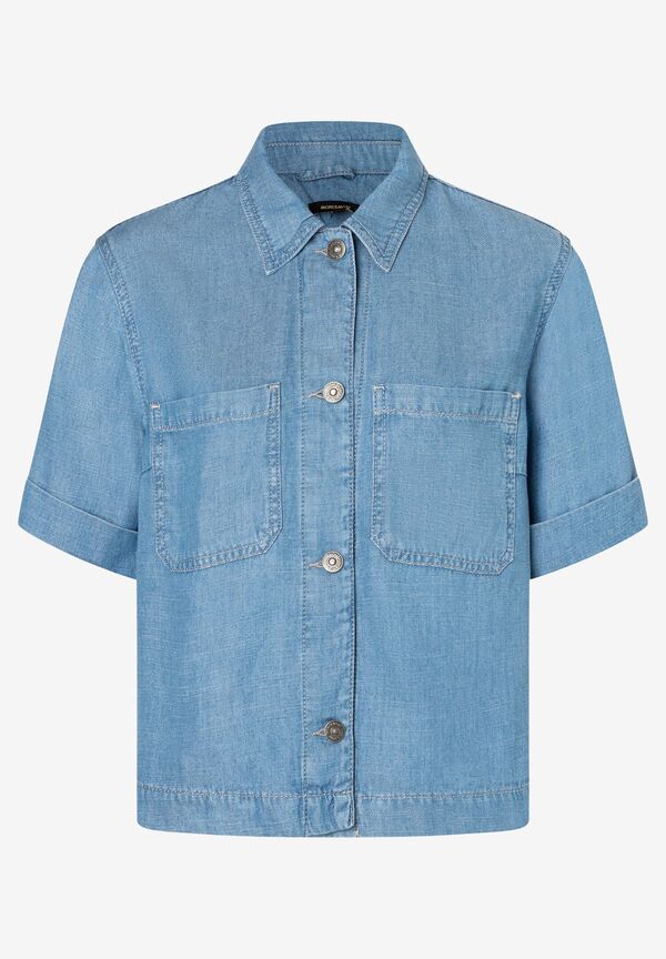 kurze Jeansbluse, Sommer-Kollektion günstig online kaufen