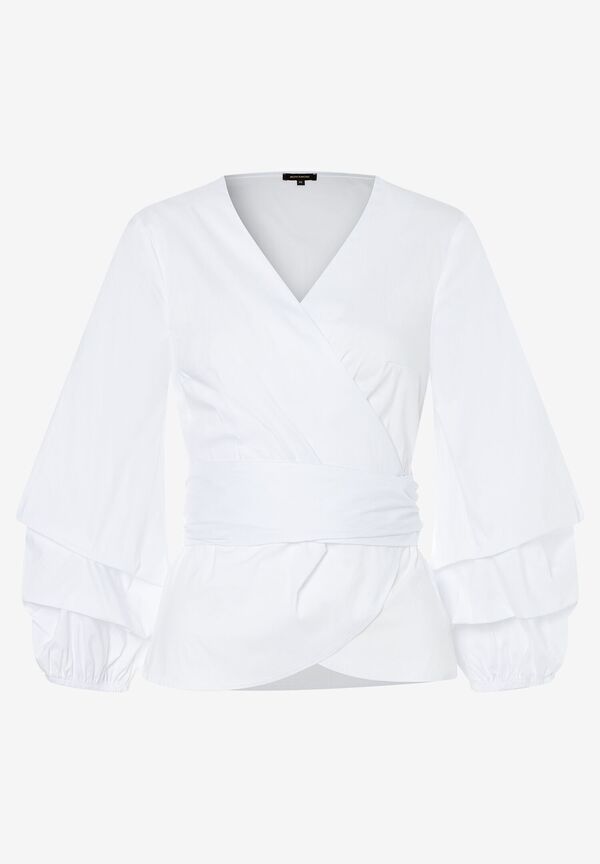 Wickelbluse, weiß, Sommer-Kollektion günstig online kaufen