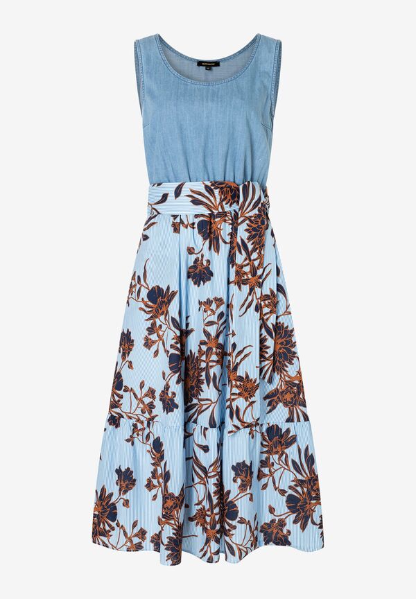 Kleid, Denim-Print Mix, Sommer-Kollektion günstig online kaufen