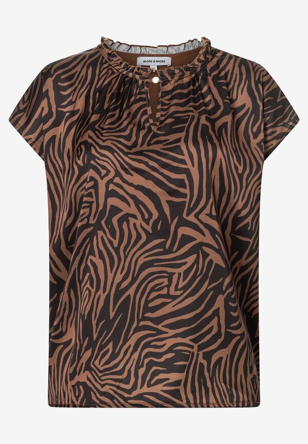 Blusenshirt mit Animalprint günstig online kaufen