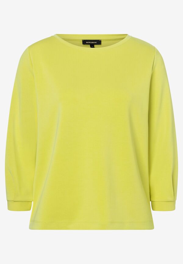 Sweatshirt mit 3/4 Arm, lime yellow, Frühjahrs-Kollektion