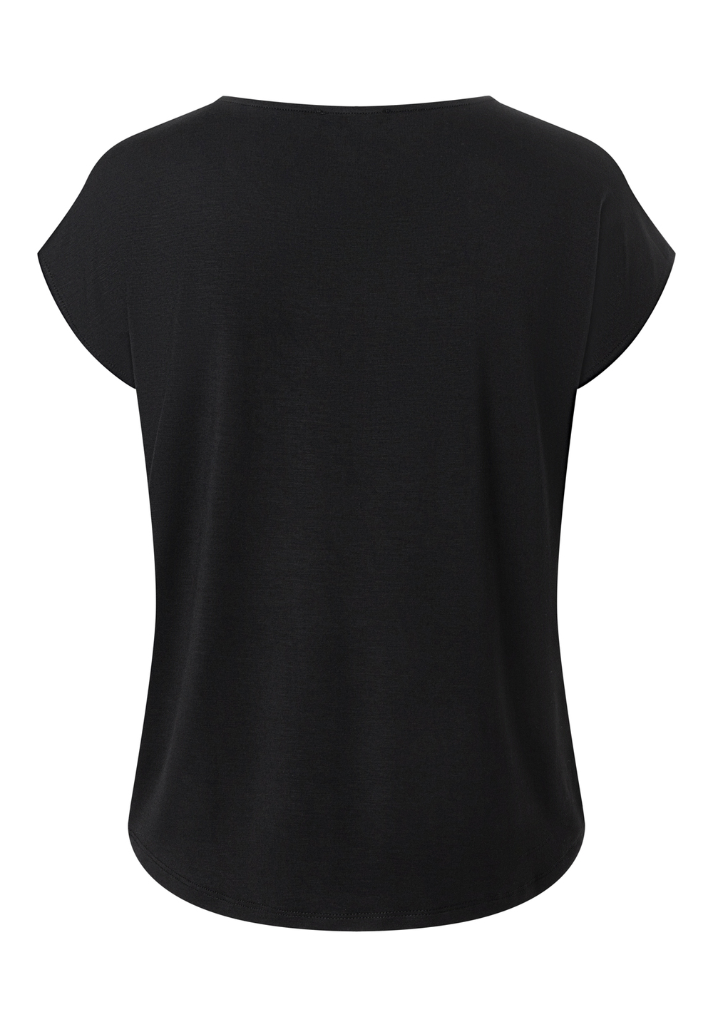 Shirt mit Satinfront, schwarz, schwarzRückansicht